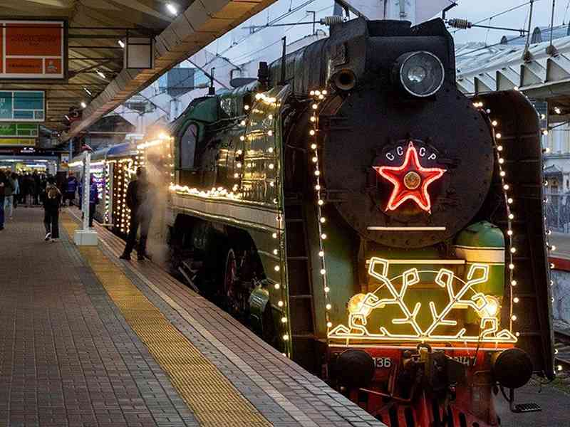 Поезд Деда Мороза проедет по городам России