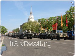Боевая техника в Воронеже принимала участие в параде впервые.