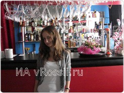 В баре кафе 