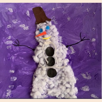 Снеговик спешит на елку